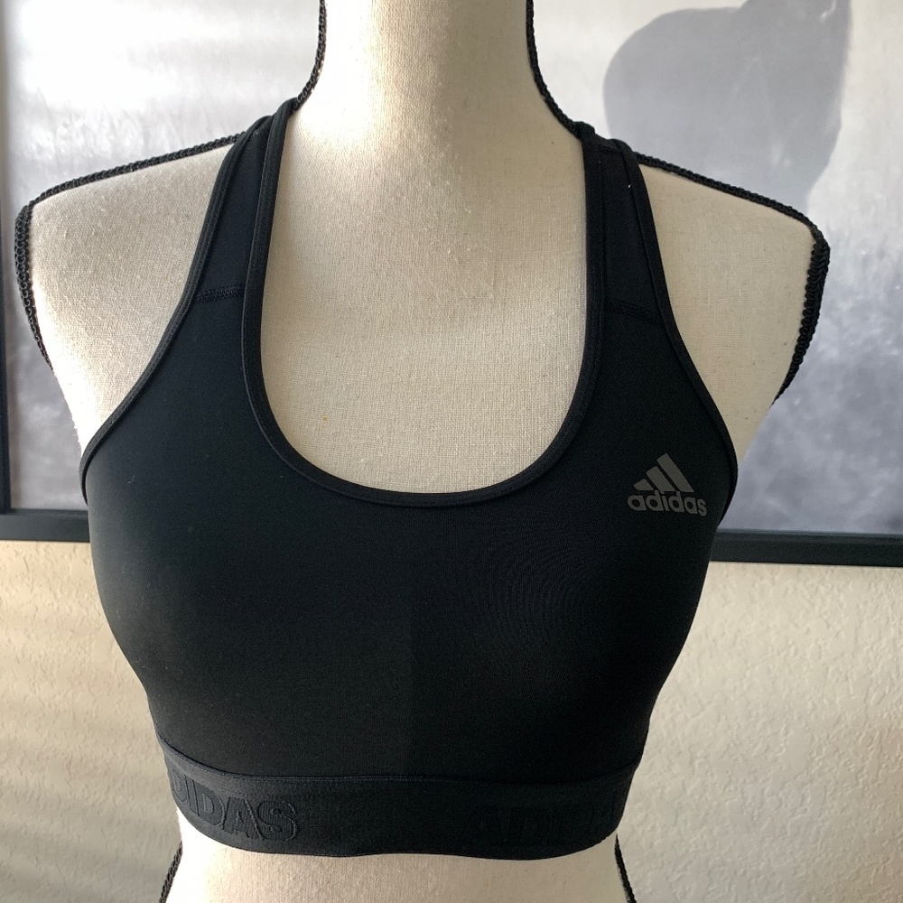 Adidas Alphaskin Climacool Sports Bra Size Small Black